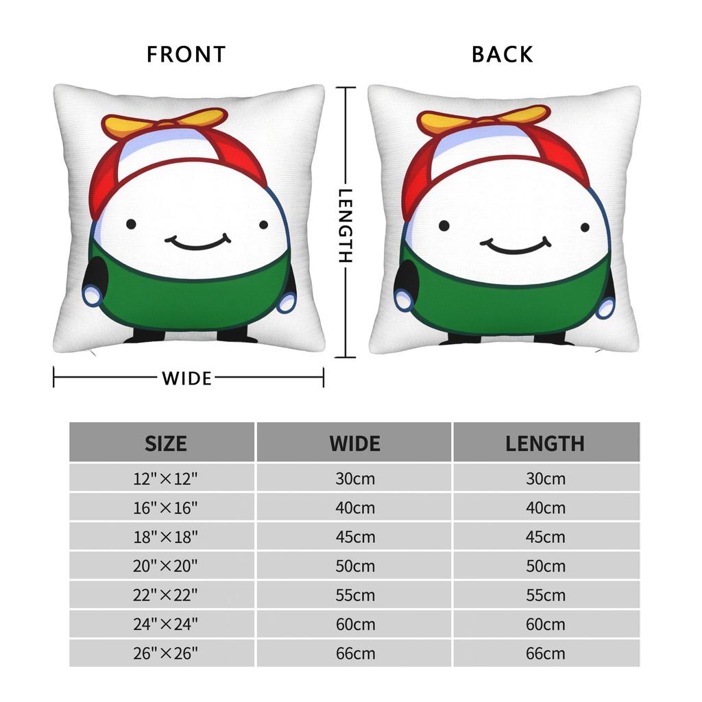 Cute Omenaso Pillow Case Soft Pillow Cover Funny Cushion Cover For Sofa Home Decoration