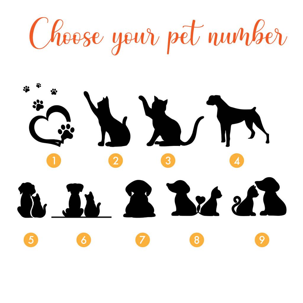 Personalised Wall Address House Number Acrylic Pet Plaques Outdoor Family Name Address Cat/Dog Door Sign White/Black
