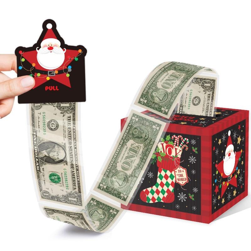 Christmas Surprise Money Box Cash Gift Merry Christmas Money Gift Box Card and Cash Holder Adult Gift Box
