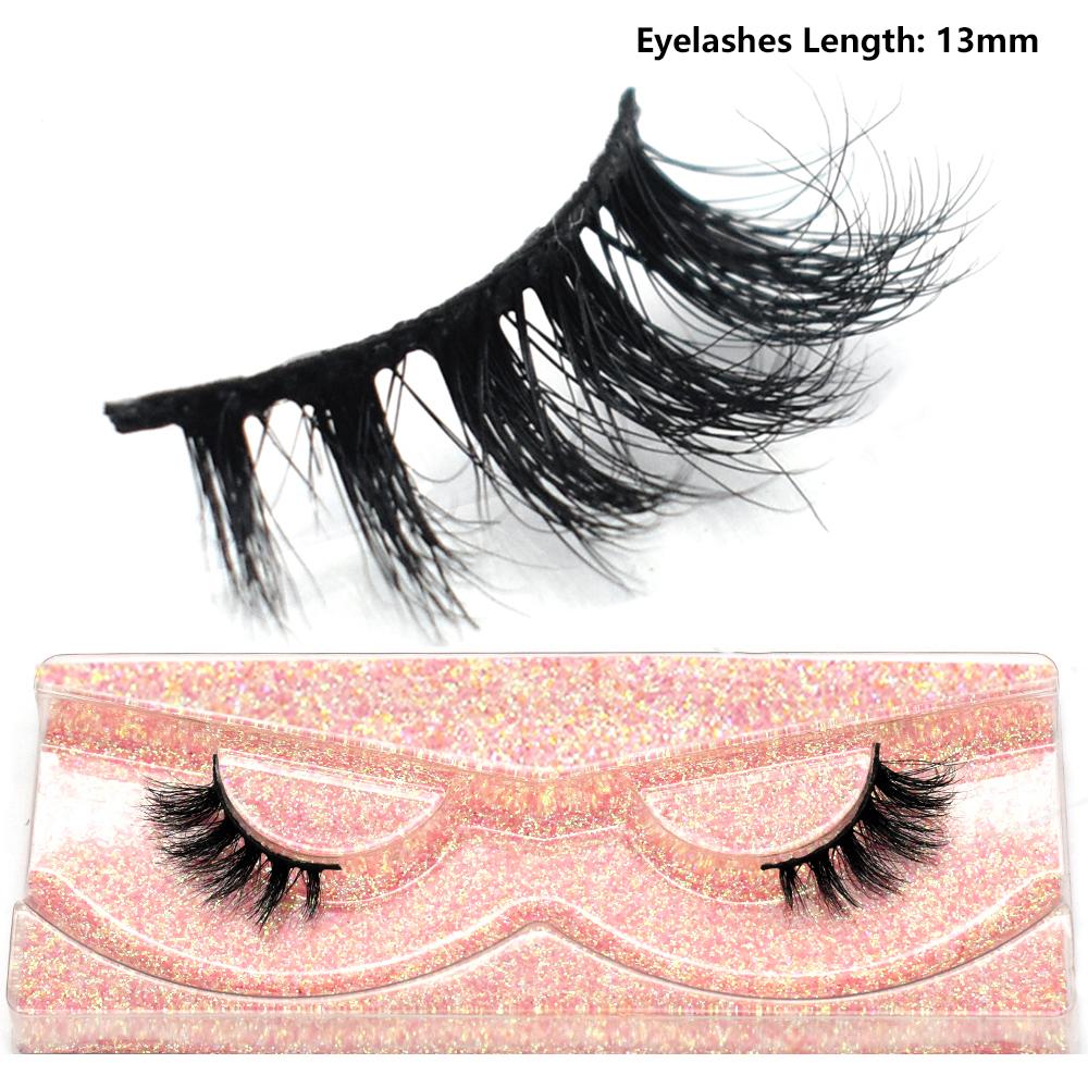 FOXESJI Mink Half Lashes Extension Natural Daily Reusable Short Strip Eye Lashes Mink Fluffy Soft Half False Eyelashes Make Up