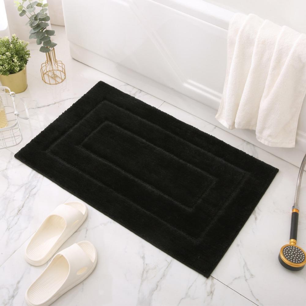 Print Sponge Bathroom Cashmere Thickening Mat Bath Non-slip Carpets In Wash Basin Bathtub  Floor Rug Shower Room Doormat Memory Foam 3D Pad