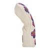 Black Clover Golf Headcover for Fairway Woods, LUAU Fairway Cover, White/Purple/Navy, BCJS5AF004FW
