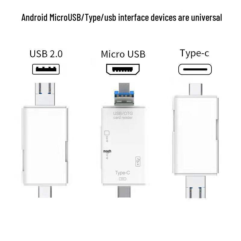 Multifunctional Six-in-One Mobile Phone Card Reader: TD, SD, OTG, USB Drive