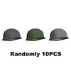 Military Building Blocks Accessories Soldier Figures Soviet Helmets Guard Hat Navy Pirate Firefighter Army Hats Mini Bricks Toys
