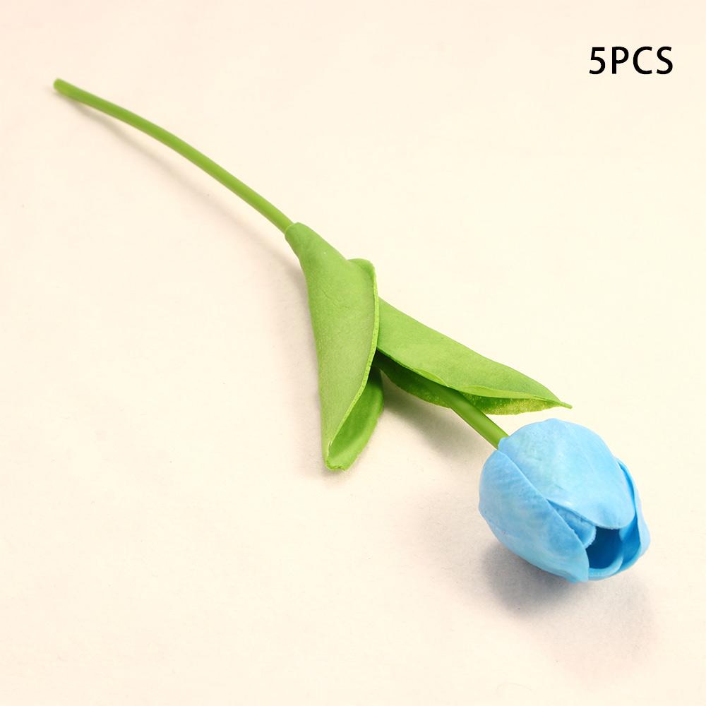 DIY Real Touch Garland Bridal Bouquet Wedding Room Fake Flowers Tulip Artificial Plant Tulipanes