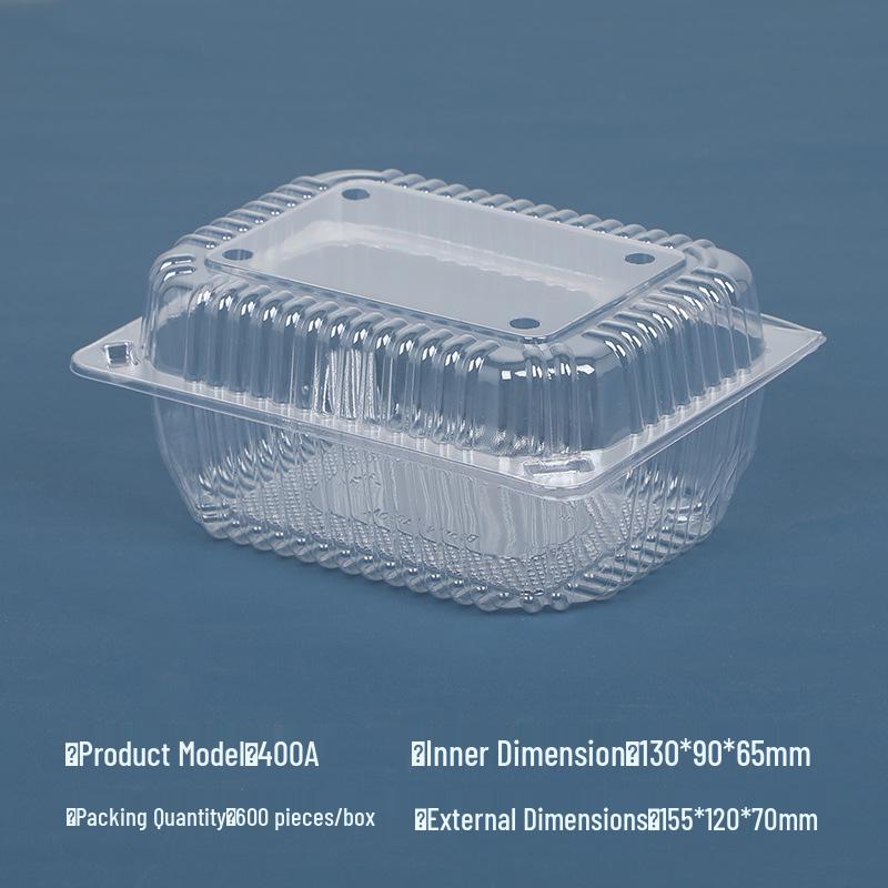 

Transparent Disposable Fruit Box with Lid – Food-Grade Plastic, Rectangular, Sturdy for Takeaway, Ideal for Strawberries or Cut Fruit