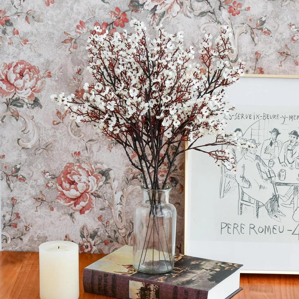 A Set Of 15 Pcs Artificial Baby's Breath Flowers For Home Decoration And Flower Arrangement