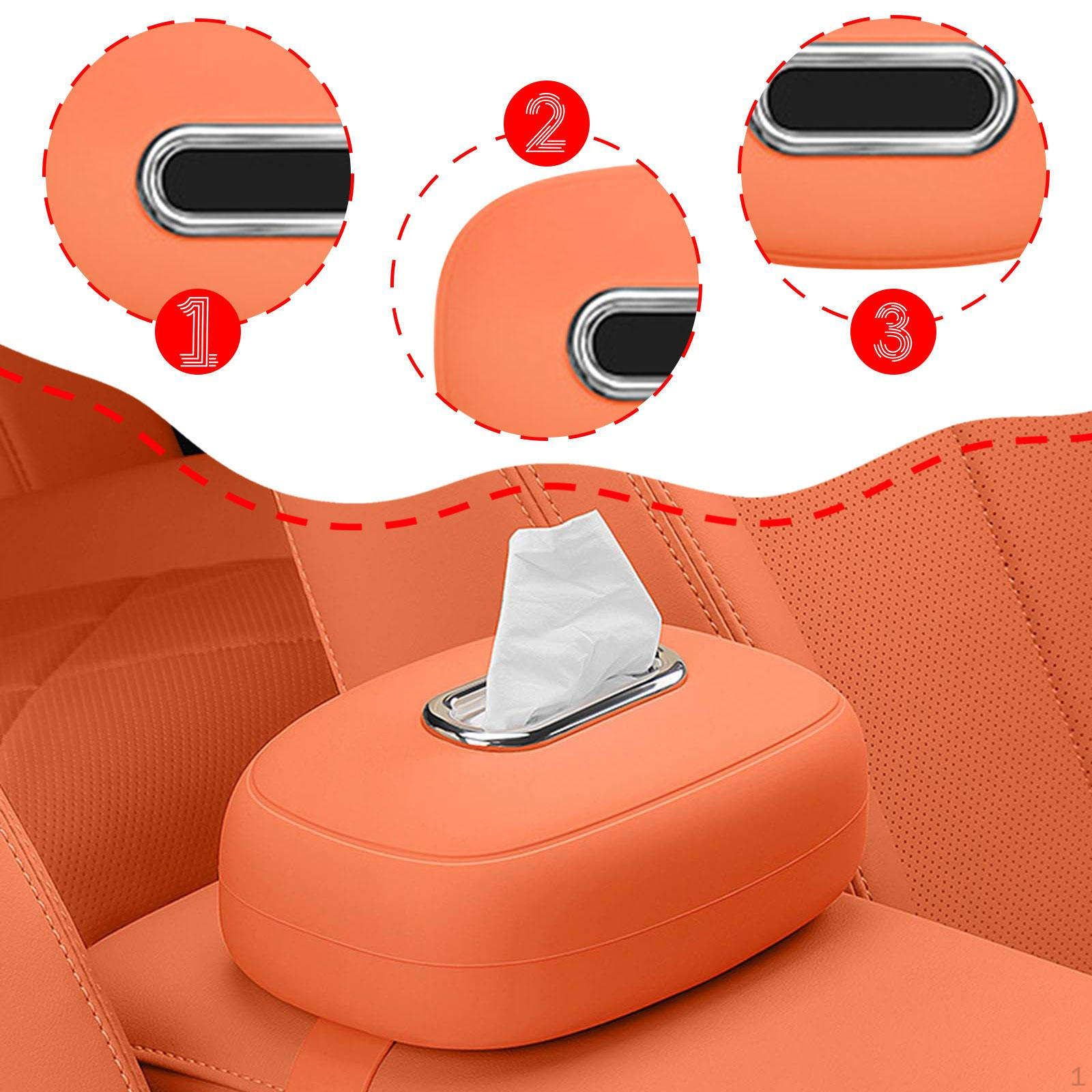

Automobile Napkin Holder for Backseat Storage Case Trucks оранжевый