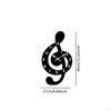 Music Note Wall Clock Decorative Creative Arabic Numerals Timepiece Hanging for Office