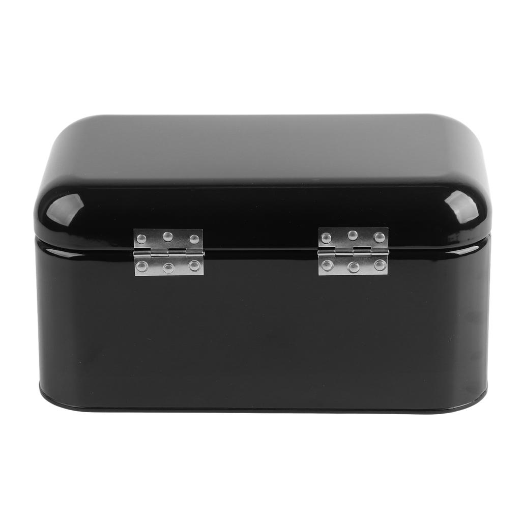 Solid Color Retro Metal Bread Bin Box Large Capacity Kitchen Storage Container