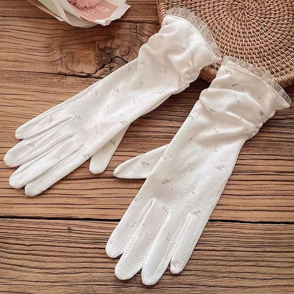 Breathable Women's Summer Gloves Mid-length Sleeve Cycling DrivingGloves Dress-Up Accessories