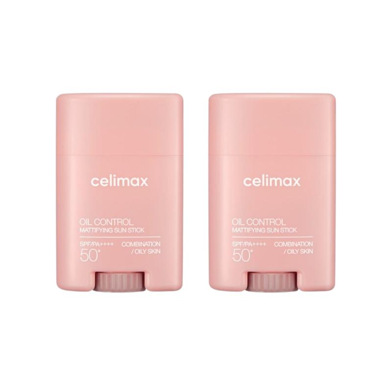 Celimax Oil Control Mattifying Sun Stick SPF50+ PA++++ 19g – Pore Blurring Matte Sunscreen Stick, Sebum Control Portable UV Protection