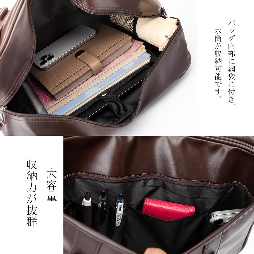 Zuevichn School Bag for High School Boston Large Synthetic Unisex Students, Girls, Bag, Capacity, Leather,