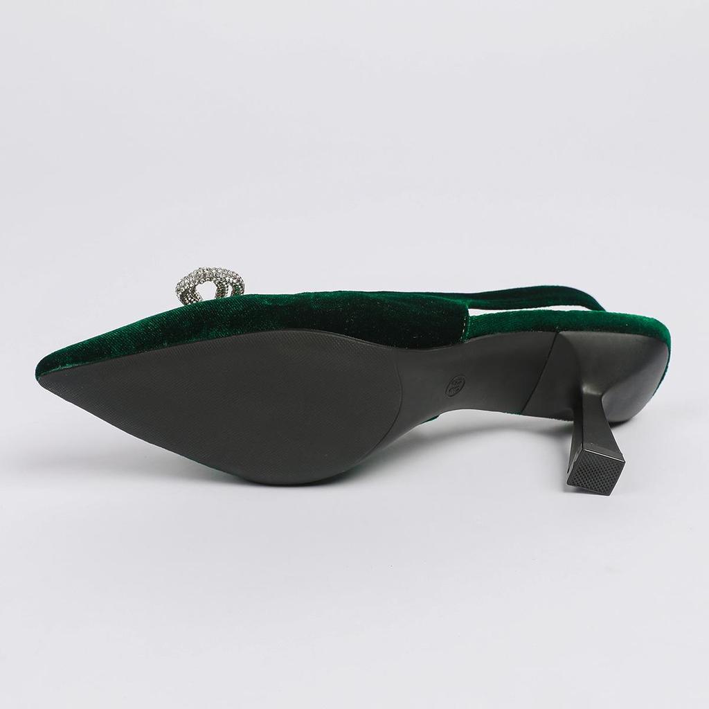 Sandales à Talons Hauts à Bout Pointu Printemps Taille Grande pour Femmes Été Décontractées Talon Fin Nœud Couleur Unie Sandales Chaussures Simples 36-42