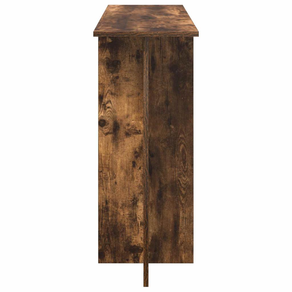 Console Table Smoked Oak 100 x 30 x 75 cm Wood Based Material