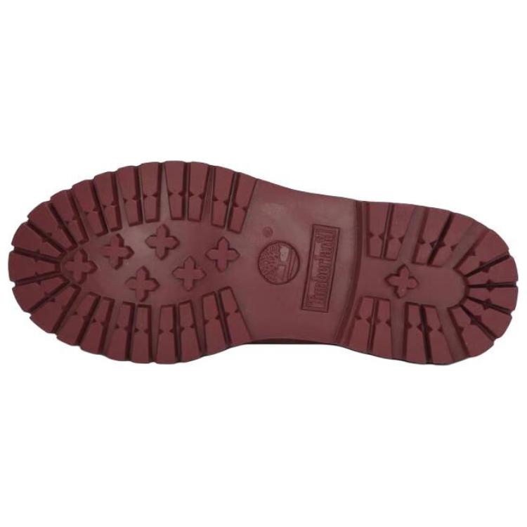 Timberland 6 In Lace Waterproof Boot Comfortable Versatile Short Boots Women Boots Deep-Red A2HR8-ET1