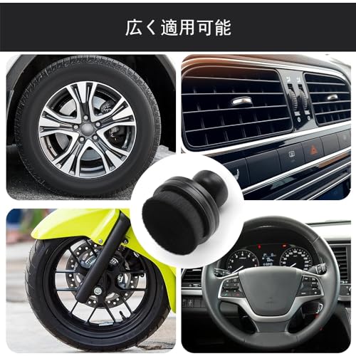 Automotive Tire Brush, Seal Design, with Cover, High Density Portable Car Brush, Car Wash Supplies (style1)