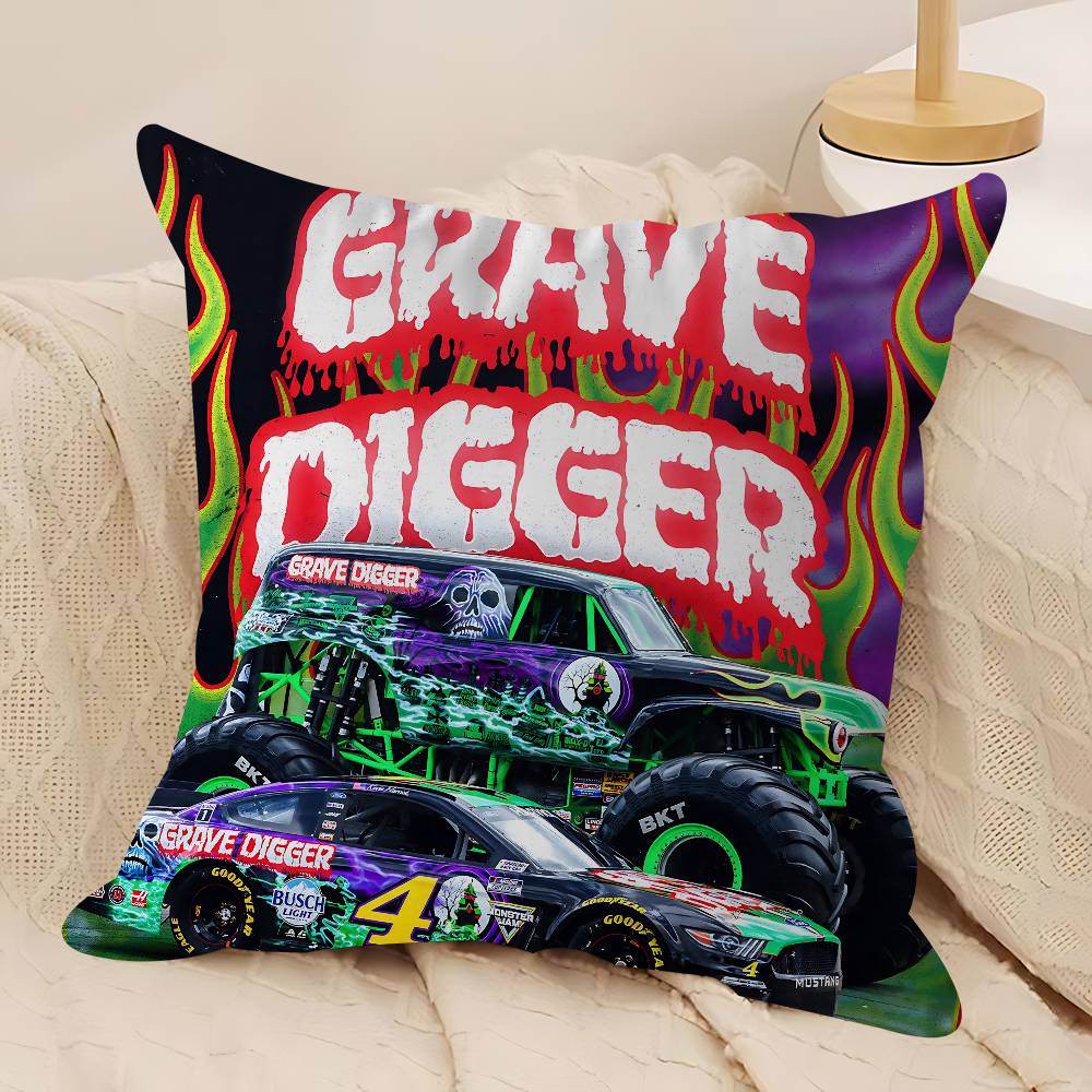 M-Monster Jam Наволочка 30x50 Полиэстер Подушки для дивана Декоративные Подушки-плед Домашний Декор Наволочка 12x12Inch