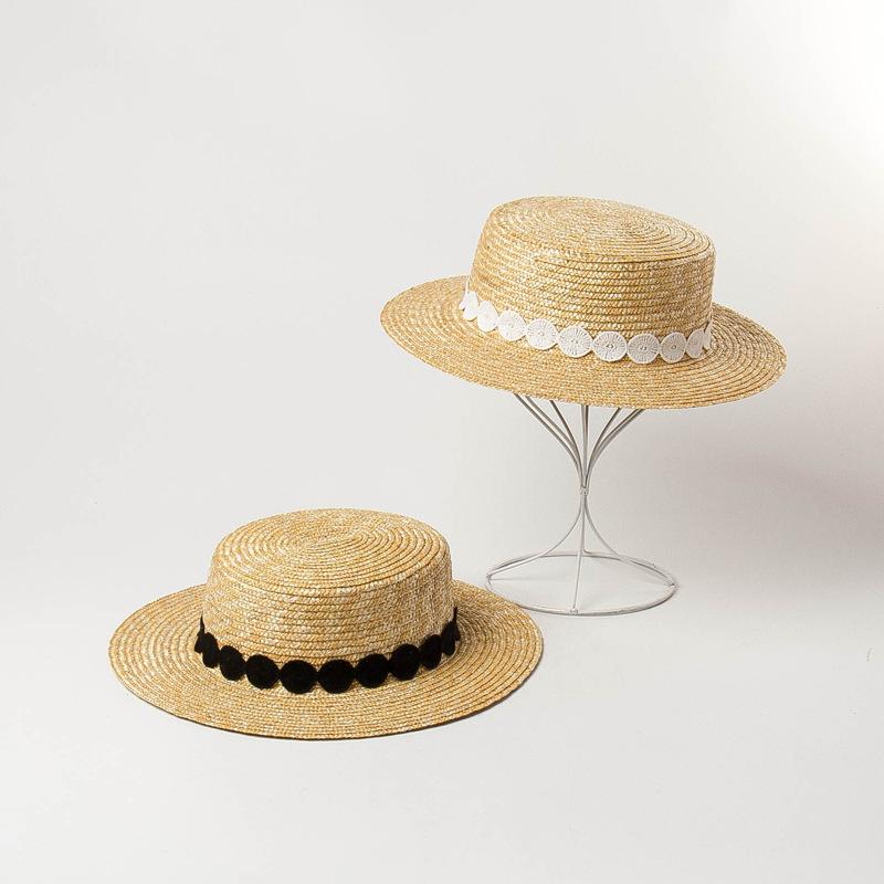Cappelli a cilindro estivi coreani da uomo e da donna, cappelli di paglia, cappelli parasole, cappelli solari, cappello da viaggio per vacanze al mare