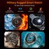 New Outdoor Military 1.85-inch AMOLED Smart Watch Fitness Clock Men 1000mAh Battery 10ATM Waterproof HD Call Bracelet Men