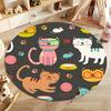 Free Shipping Colorful Cartoon Cats Round Rug for Kids' Room Round Carpet for Home Sofa Bedroom,gift