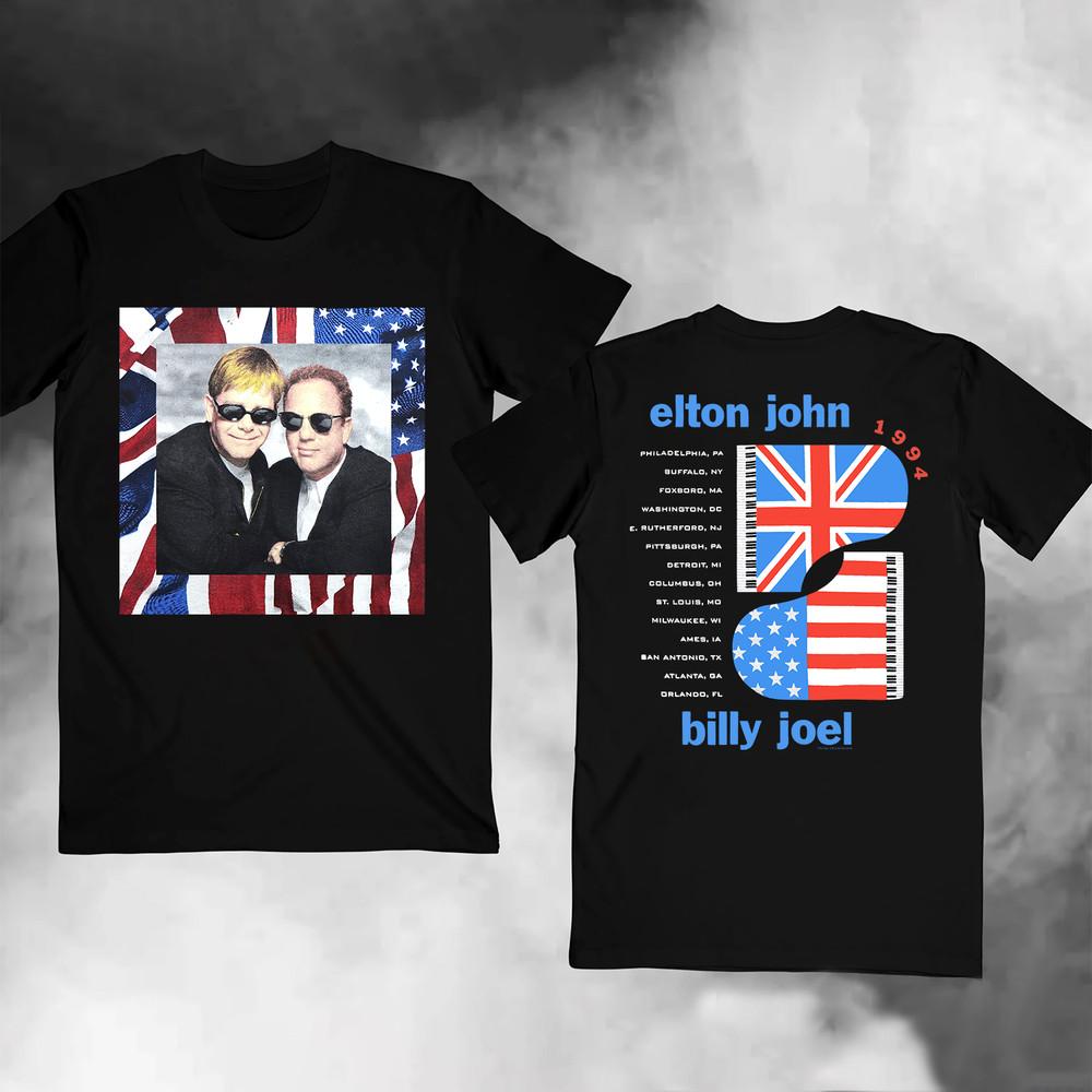 Vintage 1994 Billy Joel amp Elton John Tour Band T-shirt Unisex T-Shirt XXXXL