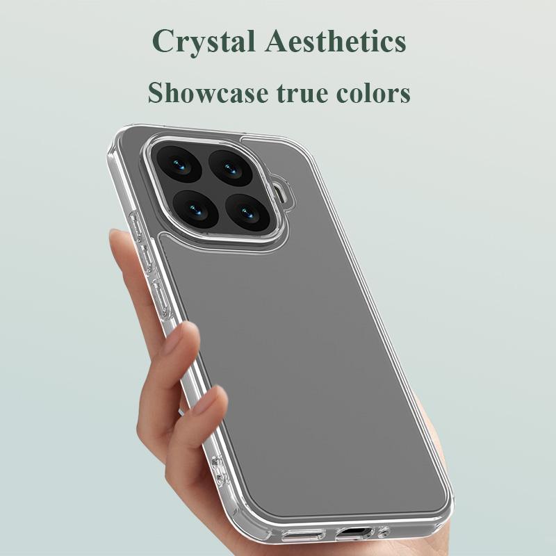 Per Xiaomi 17T Pro / 17T LeReach TOC Custodia Trasparente Morbido TPU + Pannello Posteriore in Acrilico Ultra-sottile Protezione Posteriore a 360°