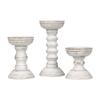 3pcs Wooden Candle Holder Wedding Banquet Columnar Candlestick