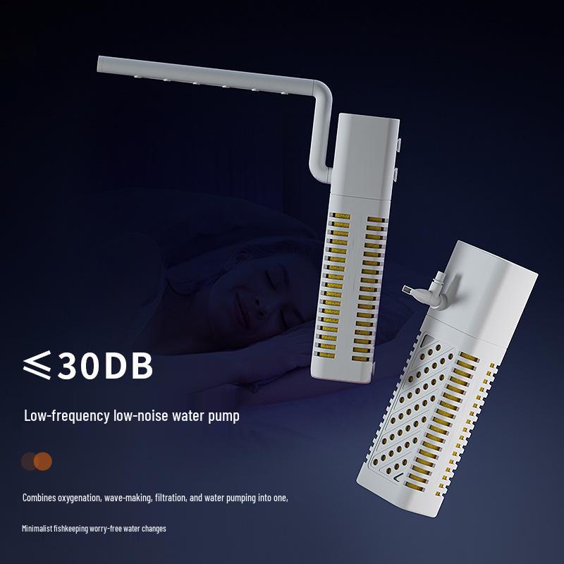 Premium Desktop Aquarium with Ecological Filtration and Oxygenation - High Transparency Fish and Turtle Tank for Home or Office