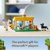 LEGO Minecraft Stall 21171 Spielzeugbausteine Geschenk Videospiel Tiere Jungen und Mädchen ab 8 Jahren