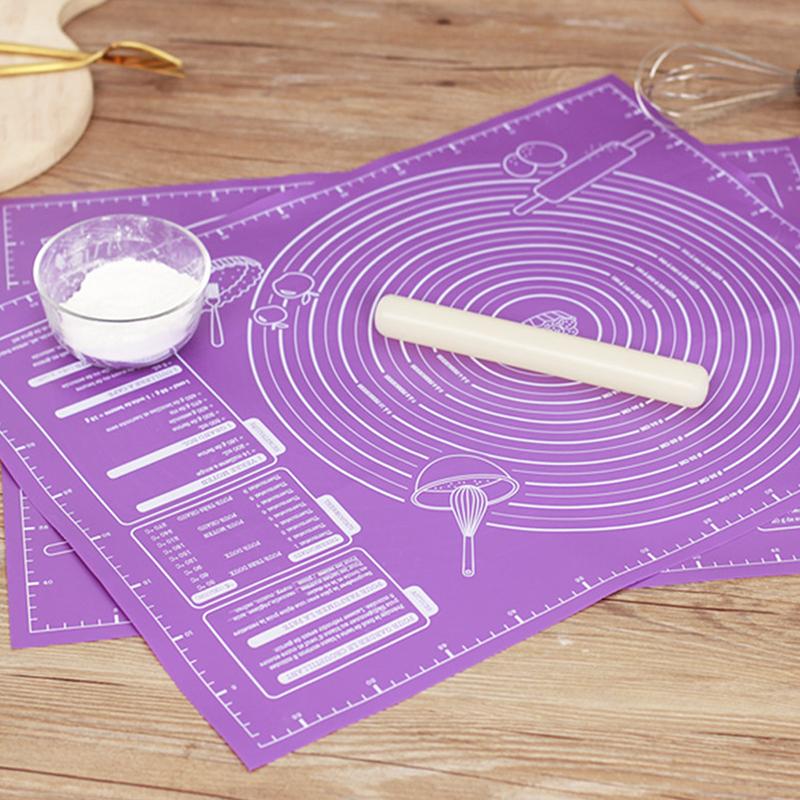 Silicone Cake Sheet Liner Baking Mat Non Stick Rolling Cut Dough Pad Pastry Tool