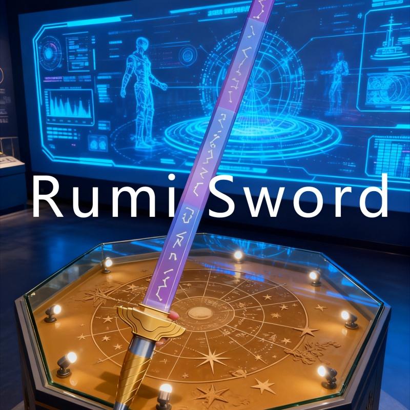 Rumi Demon Hunters Cosplay Lights Sword Weapons Roleplay Props for Girl Group Idol Halloween Carnival Costume Accessories