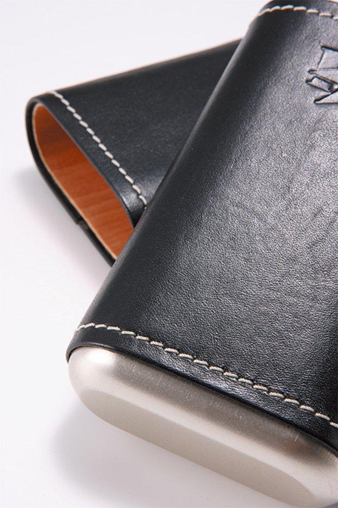Tsuge Seikar Cigar Case, Black, 3-Piece Capacity, #81480
