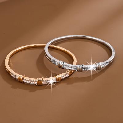 Modisches, schlichtes High-Sense-Special-Interest-Design-Mikro-Intarsien-Zirkon-Ins-Style-All-Match-Armband im Alltagsstil