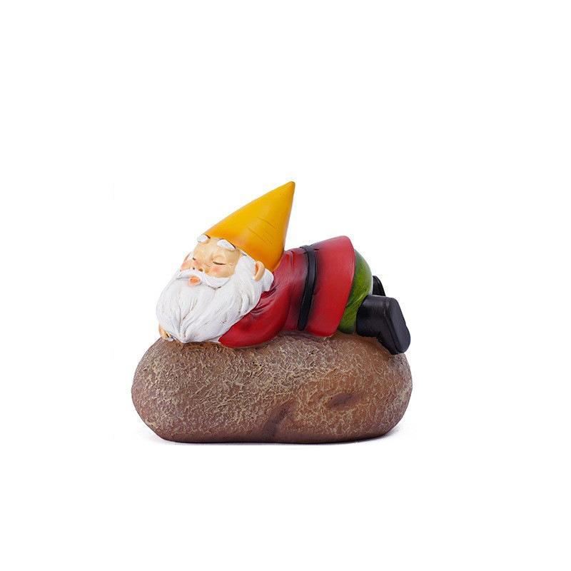 1Pcs Outdoor Solar Light Goblin Garden Resin Crafts Landscape Ornaments Atmosphere Home Exquisite Cute Gardening