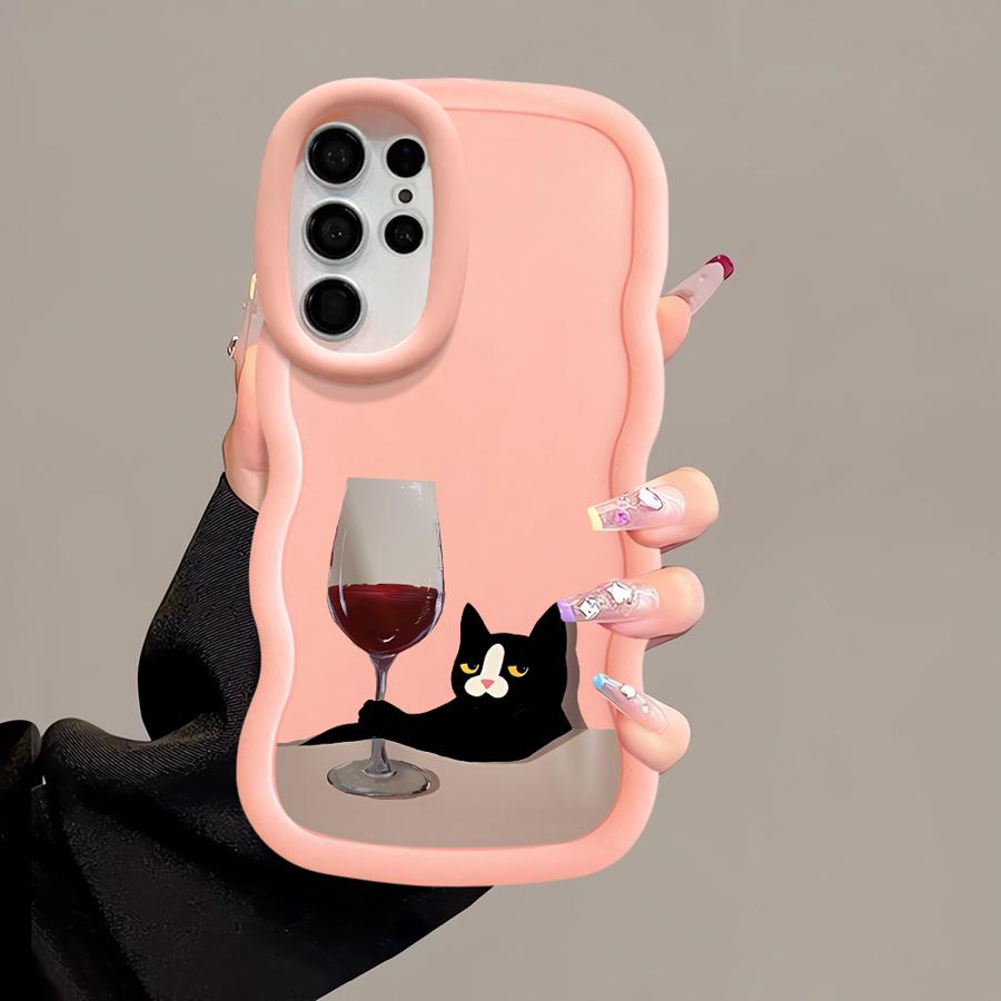 Cute Cat Case for Samsung Galaxy S20 FE S21 S25 S24 A25 A26 S23 Plus S22 Ultra Soft Phone Cover A24 A54 A35 A34 A55 A36