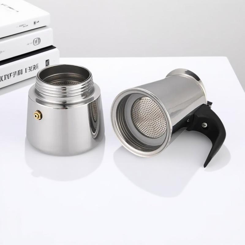Stove Top Moka Coffee Pot 100/200/300/450ml Stainless Steel Filter Italian Espresso Coffee Maker Percolator Tool Mocha Cafetiere