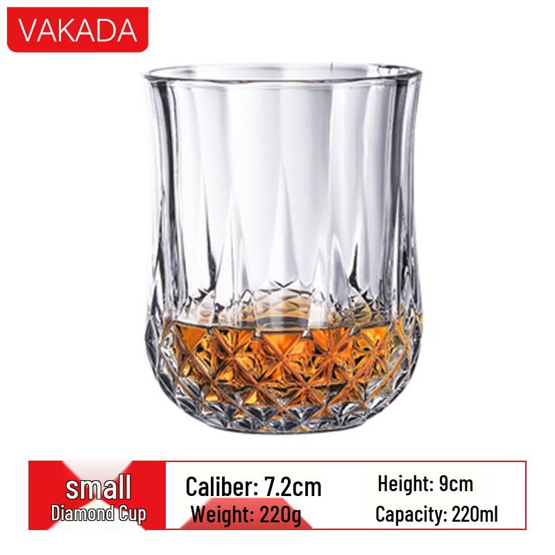 VAKADA Nordic Crystal Whiskey & Cocktail Glass