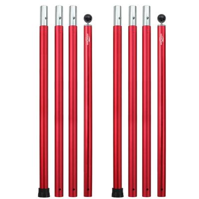 Soomloom Aluminum Pole for Setting Up Tents and A6061 Outer Diameter Pack of Split Push Button Easy Camping Gear Tarps, Aluminum, 28mm, 4-section
