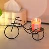 Suporte de Vela Romântico Triciclo Decorações para Casa Suporte Dourado para Velas Adereços para Jantar à Luz de Velas Decoração de Mesa de Quarto