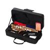 Mini Bb Soprano Saxophone Sax Brass Material Gold Laquer Surface Woodwind Instrument with Carry Case Gloves Cleaning