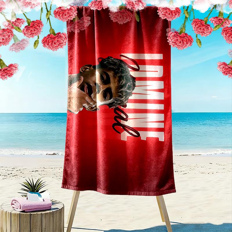 Lamine Yamal Print Beach Towel, Large Soft Quick Dry Towel for Beach Camping Swimming