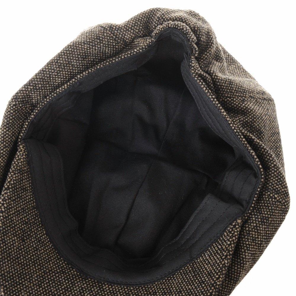 [Withmoons] Simple Wool Casquette Hat for Autumn/Winter, Men's & Women's SL3525 (Darkbrown)