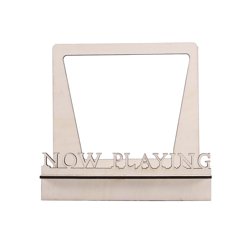 Now Playing Vinyl Record Stand 3D Retro Holder For Vinyl Records Wood Record Stand  Vinyl Gift Idea Turntable Accessories