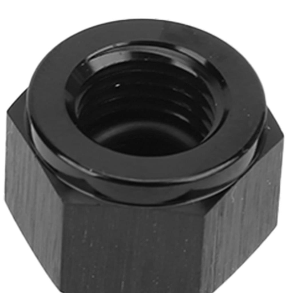 Universal Restrictor Fitting 4AN Female To Male Mild Carbon Steel Adapter for Turbo Black Automotive Fuel System Fitting Standard