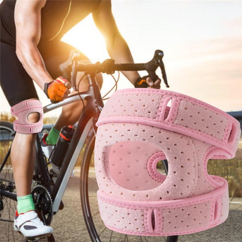 Patella Knee Support Adjustable Knee Compression Sleeve Patella Tendon Knee Strap for Basketball Volleyball Squats