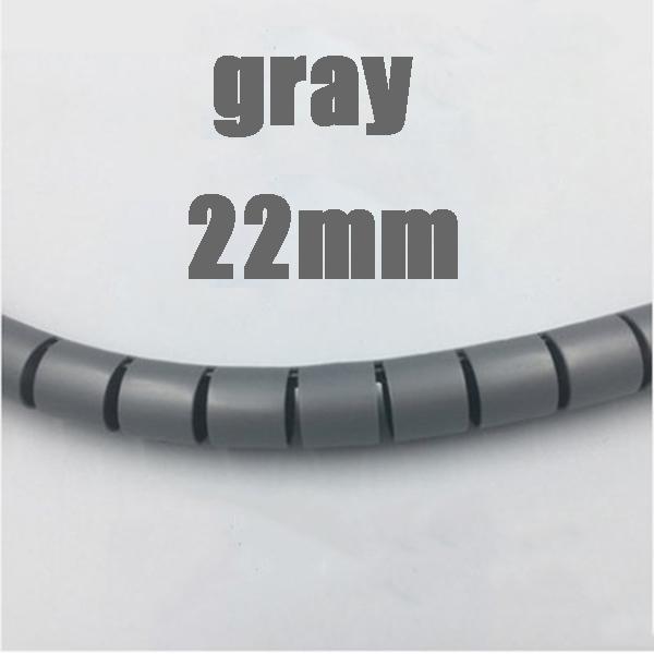 Flexible Spiral Cable Organizer Clips, Storage Pipe, Cord Protector, Cable Winder, Desk, Tidy, Accessories, Tools, 1m