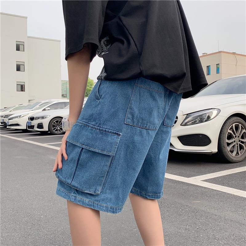 

Men s Trendy High Street Loose Fit Denim Shorts L чорний
