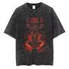 Hip Hop Streetwear Japanese Anime Naruto Print T Shirt Vintage Black T-Shirt Harajuku Cotton Casual Tops Women Short Sleeve Tshirt