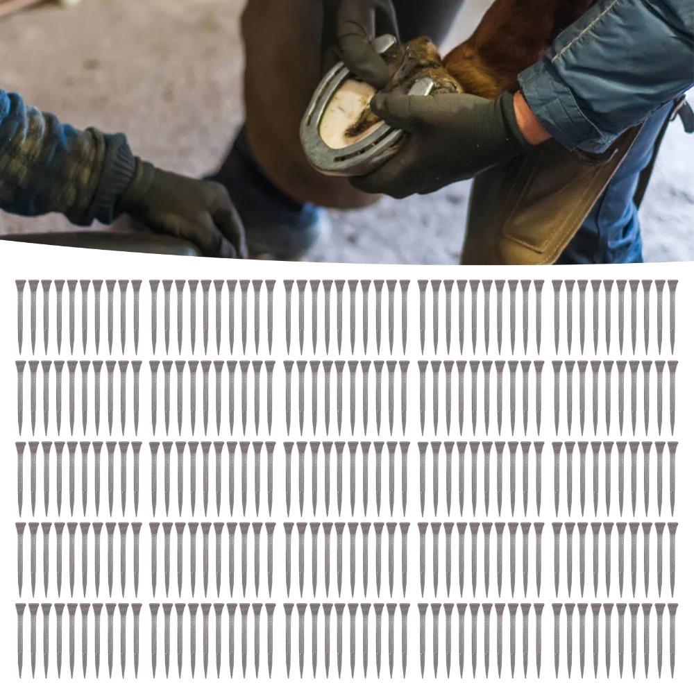 250pcs Low Carbon Steel Farrier Tools Portable Horse Shoe Nails Horse Shoeing Tools  Equestrian Use